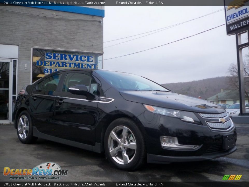 2011 Chevrolet Volt Hatchback Black / Light Neutral/Dark Accents Photo #3