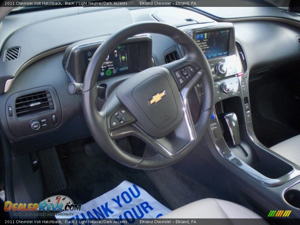 2011 Chevrolet Volt Hatchback Black / Light Neutral/Dark Accents Photo #19