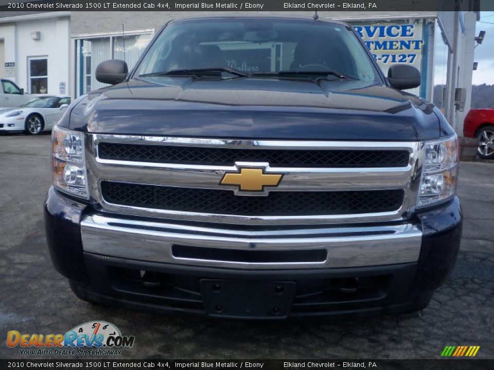 2010 Chevrolet Silverado 1500 LT Extended Cab 4x4 Imperial Blue Metallic / Ebony Photo #2