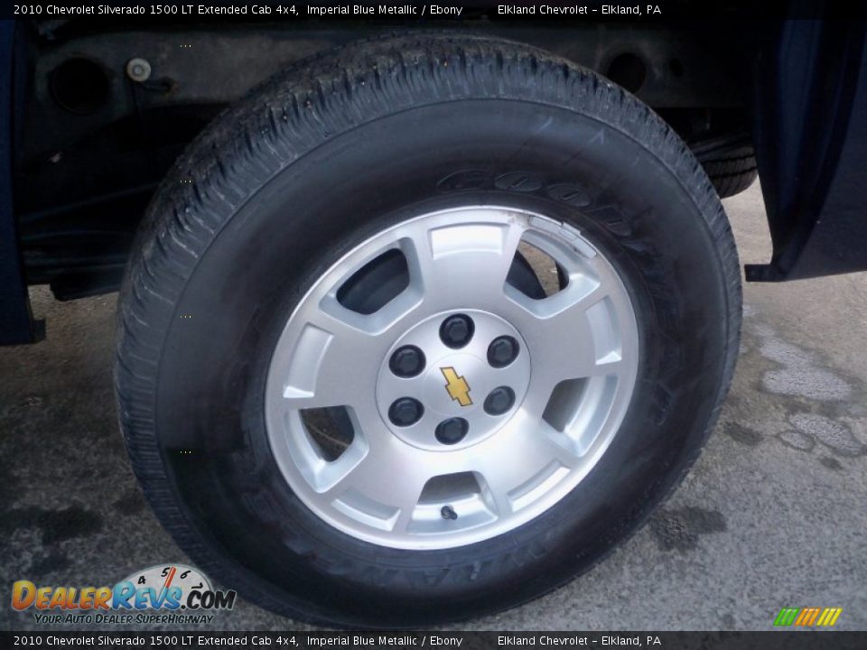 2010 Chevrolet Silverado 1500 LT Extended Cab 4x4 Imperial Blue Metallic / Ebony Photo #10