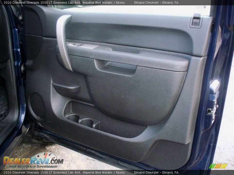 2010 Chevrolet Silverado 1500 LT Extended Cab 4x4 Imperial Blue Metallic / Ebony Photo #14