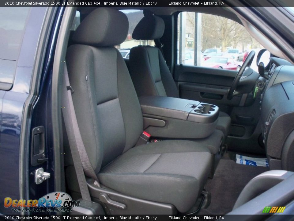 2010 Chevrolet Silverado 1500 LT Extended Cab 4x4 Imperial Blue Metallic / Ebony Photo #15