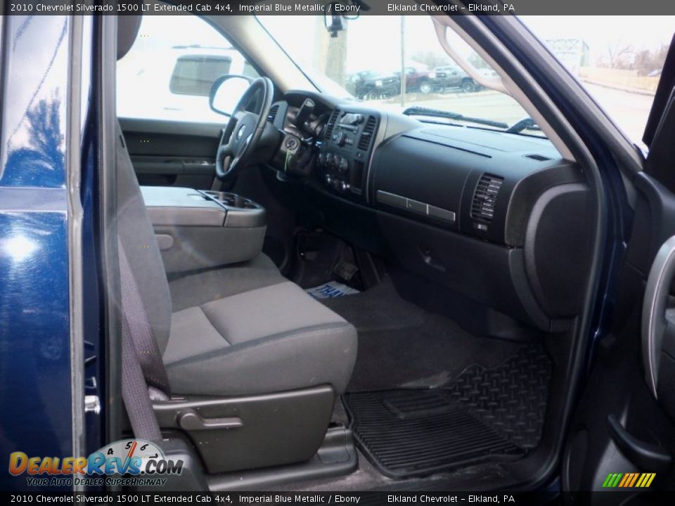 2010 Chevrolet Silverado 1500 LT Extended Cab 4x4 Imperial Blue Metallic / Ebony Photo #16