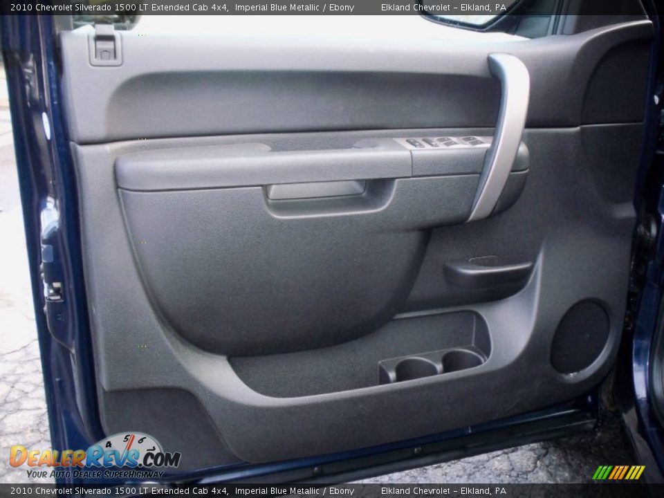 2010 Chevrolet Silverado 1500 LT Extended Cab 4x4 Imperial Blue Metallic / Ebony Photo #17
