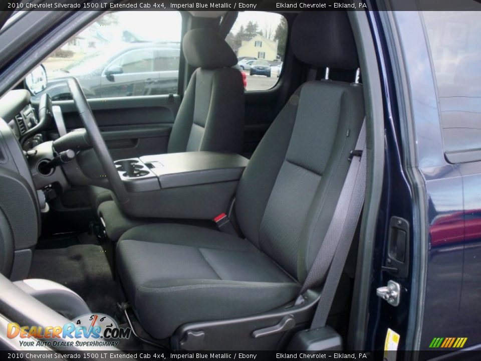 2010 Chevrolet Silverado 1500 LT Extended Cab 4x4 Imperial Blue Metallic / Ebony Photo #18