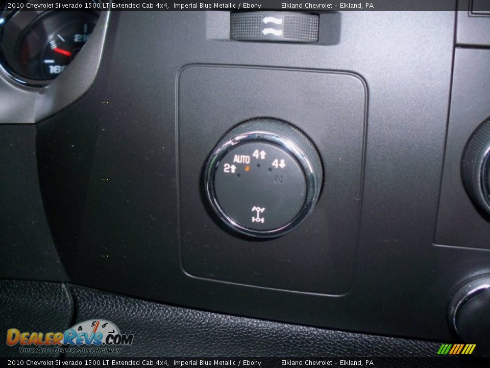2010 Chevrolet Silverado 1500 LT Extended Cab 4x4 Imperial Blue Metallic / Ebony Photo #25