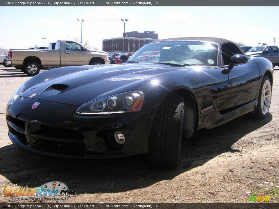 2004 Dodge Viper SRT-10 Viper Black / Black/Red Photo #1