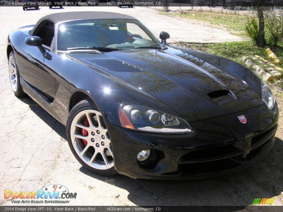 2004 Dodge Viper SRT-10 Viper Black / Black/Red Photo #3