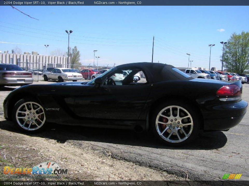 2004 Dodge Viper SRT-10 Viper Black / Black/Red Photo #4