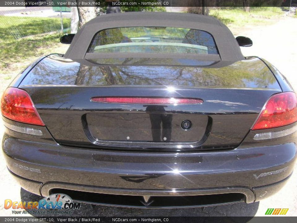 2004 Dodge Viper SRT-10 Viper Black / Black/Red Photo #6