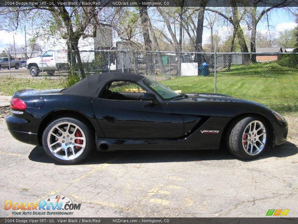 2004 Dodge Viper SRT-10 Viper Black / Black/Red Photo #9