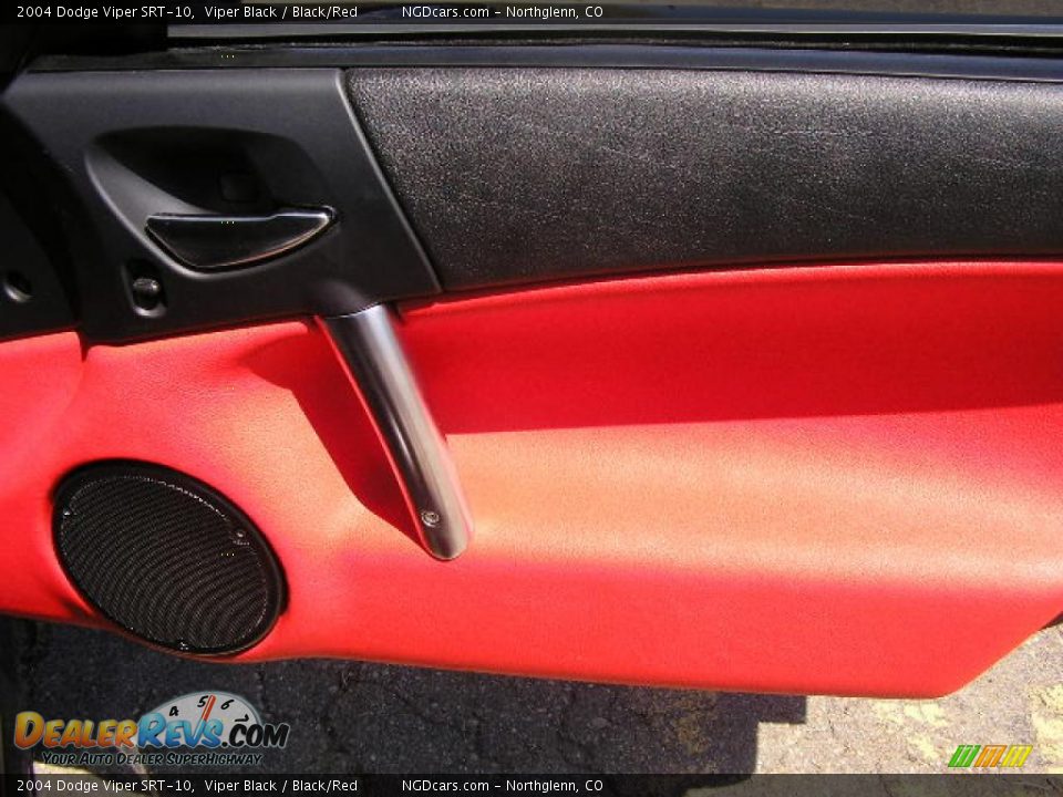 2004 Dodge Viper SRT-10 Viper Black / Black/Red Photo #11