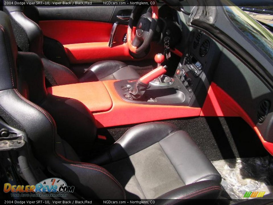 2004 Dodge Viper SRT-10 Viper Black / Black/Red Photo #12