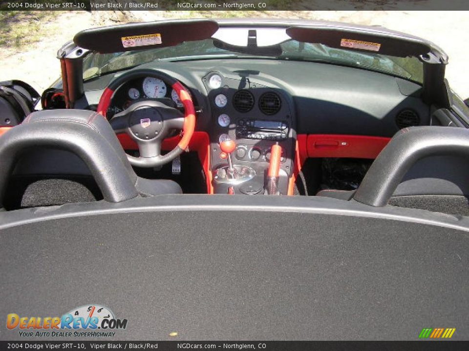 2004 Dodge Viper SRT-10 Viper Black / Black/Red Photo #15