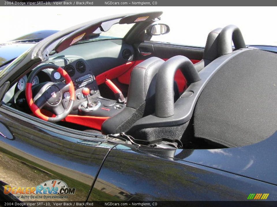 2004 Dodge Viper SRT-10 Viper Black / Black/Red Photo #16