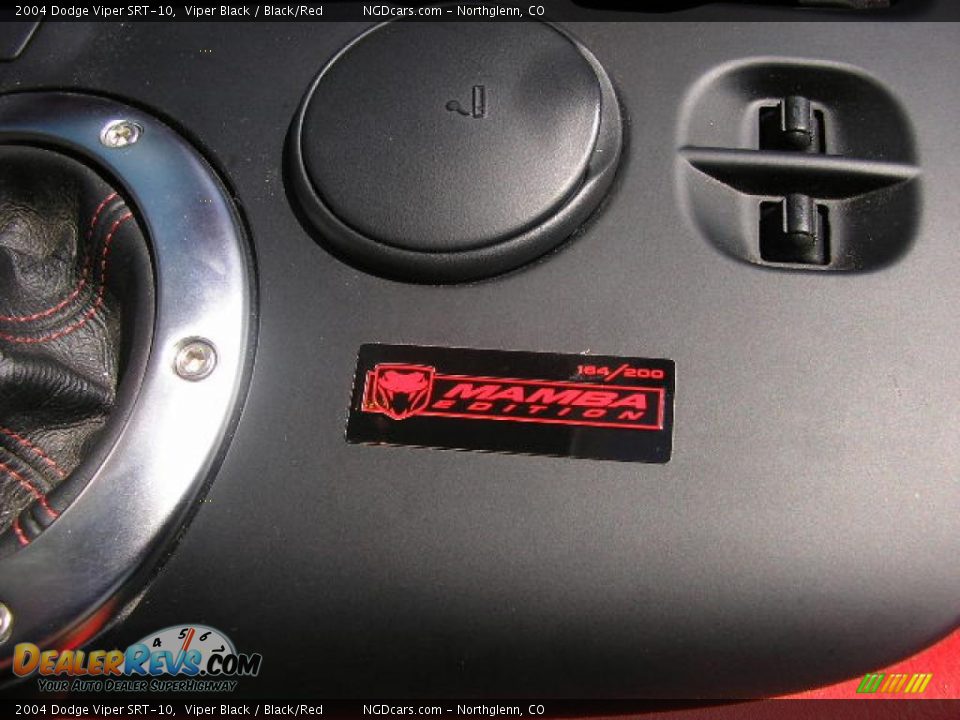 2004 Dodge Viper SRT-10 Viper Black / Black/Red Photo #19