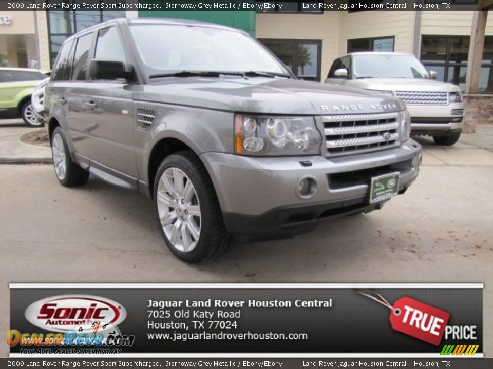 2009 Land Rover Range Rover Sport Supercharged Stornoway Grey Metallic / Ebony/Ebony Photo #1