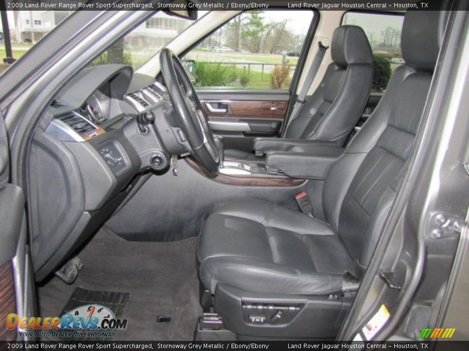 Ebony/Ebony Interior - 2009 Land Rover Range Rover Sport Supercharged Photo #2