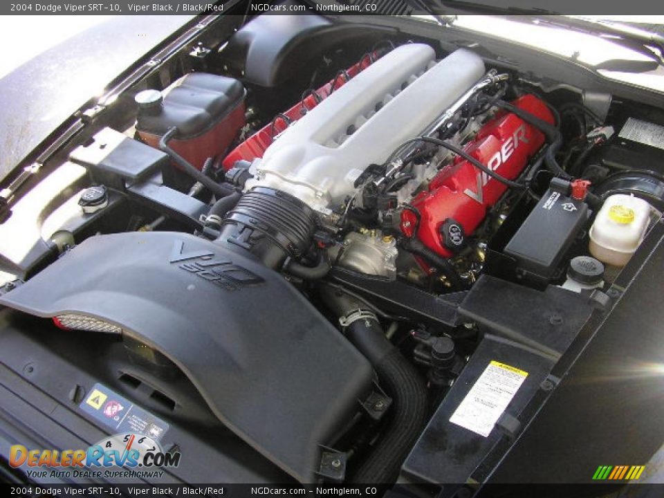 2004 Dodge Viper SRT-10 Viper Black / Black/Red Photo #22