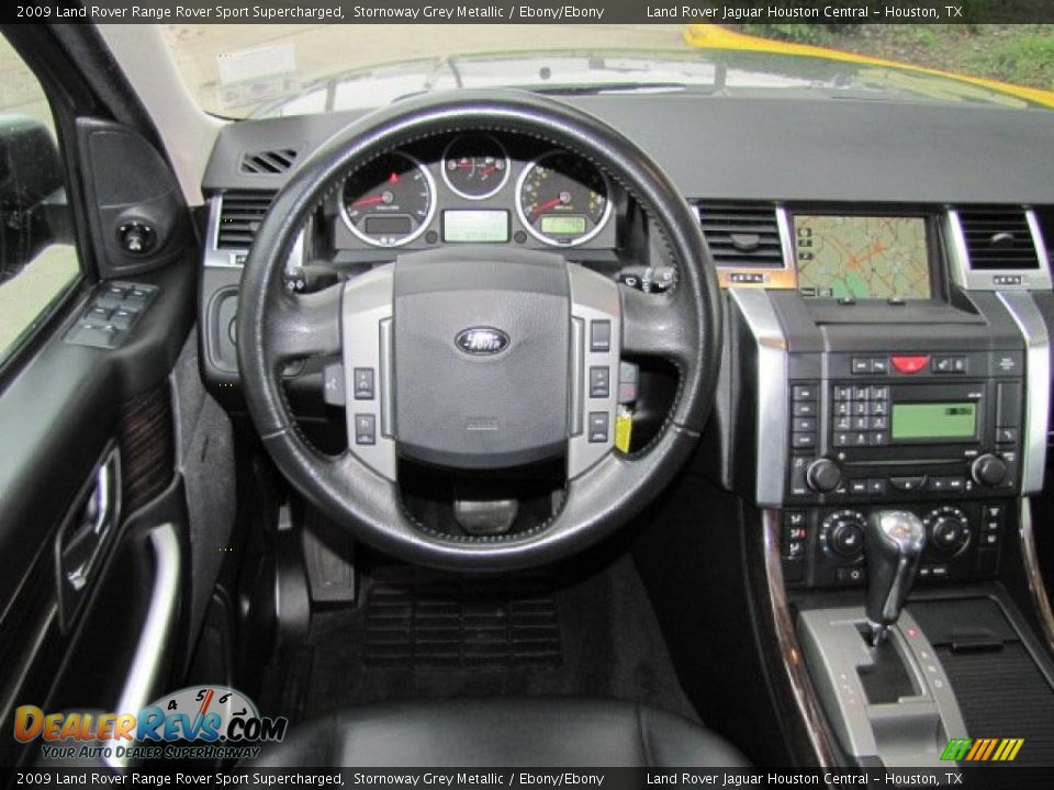 Dashboard of 2009 Land Rover Range Rover Sport Supercharged Photo #13