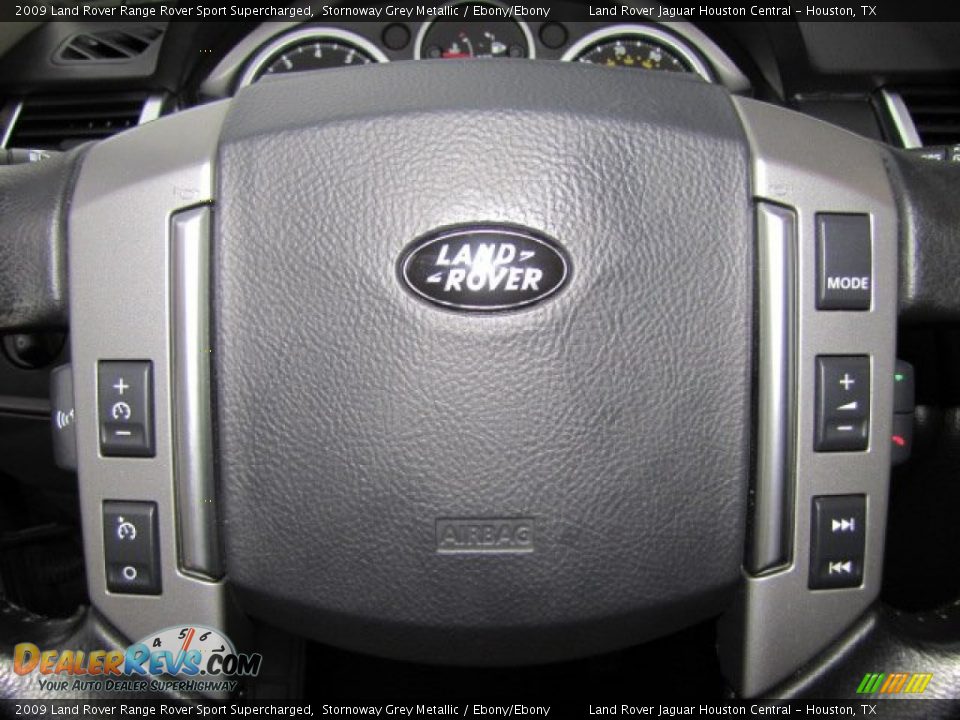 2009 Land Rover Range Rover Sport Supercharged Steering Wheel Photo #14