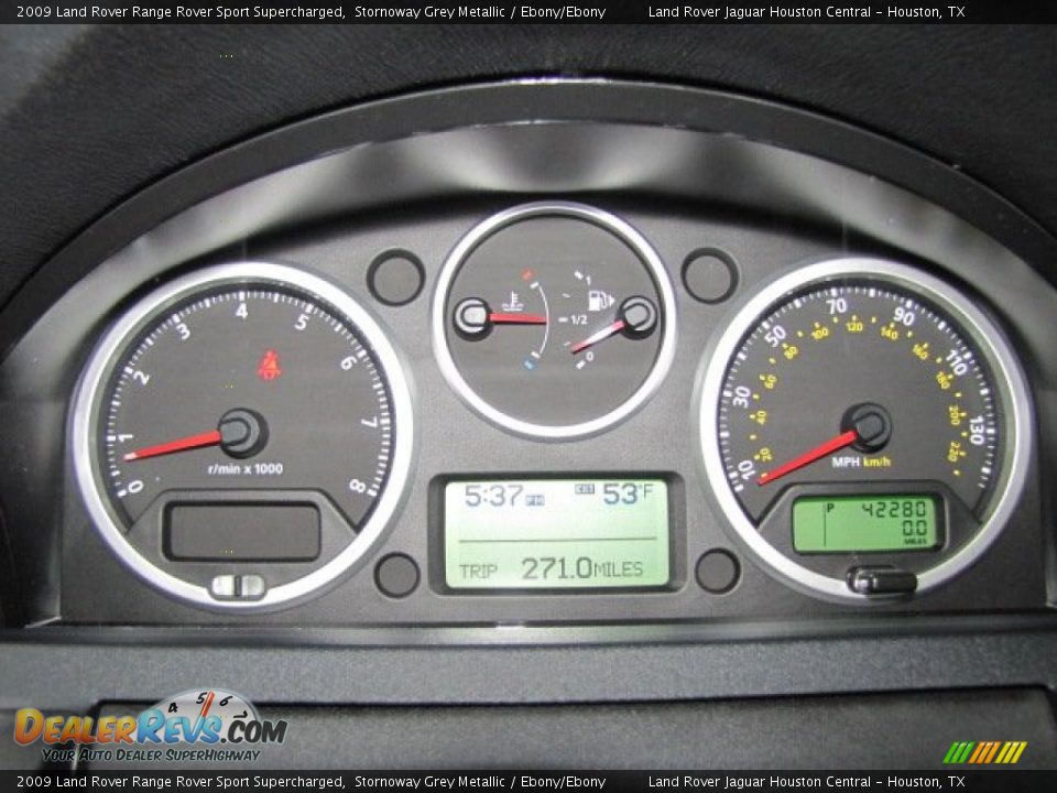 2009 Land Rover Range Rover Sport Supercharged Gauges Photo #15