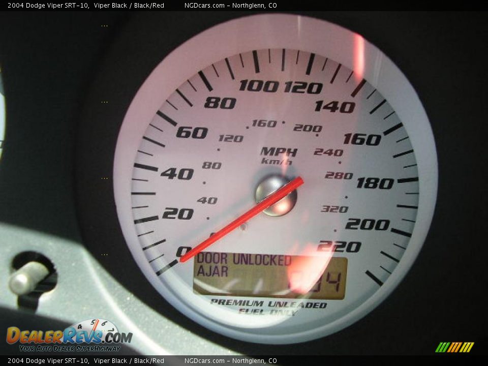 2004 Dodge Viper SRT-10 Viper Black / Black/Red Photo #26
