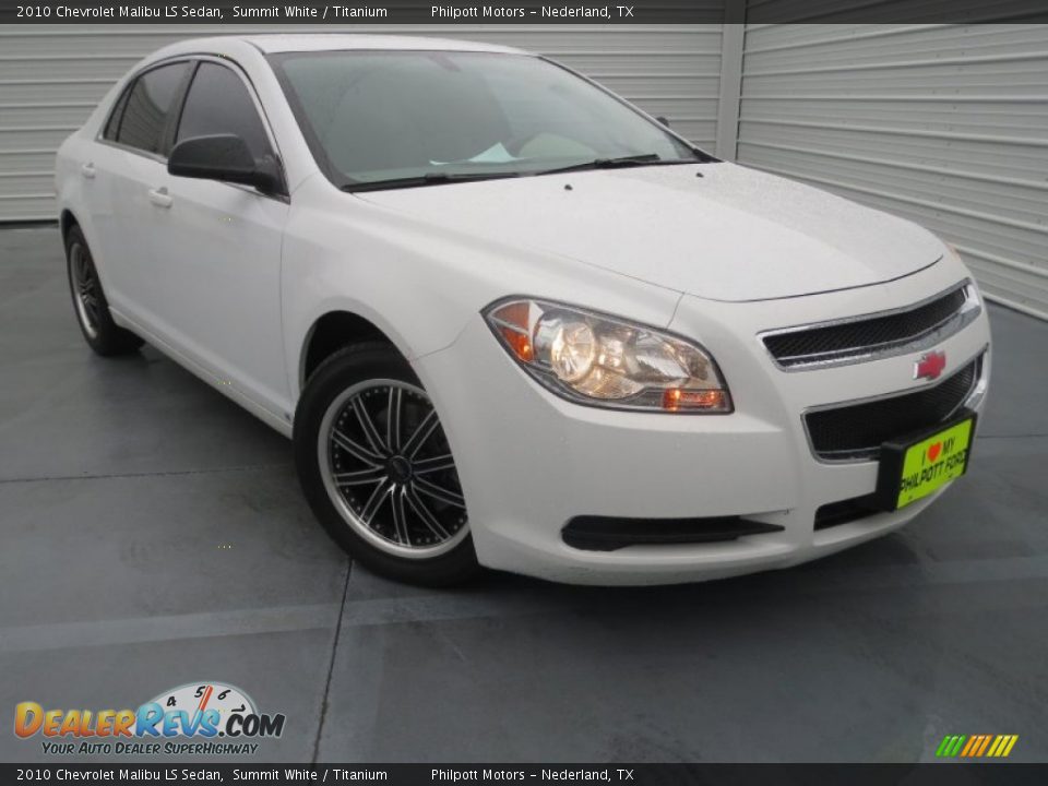 2010 Chevrolet Malibu LS Sedan Summit White / Titanium Photo #1