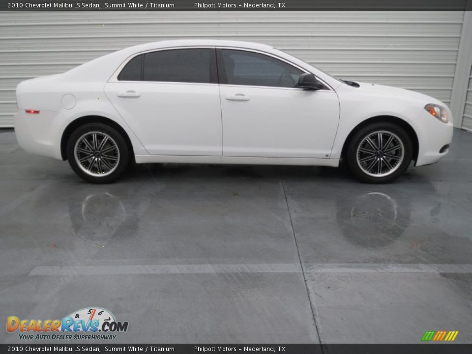 2010 Chevrolet Malibu LS Sedan Summit White / Titanium Photo #2