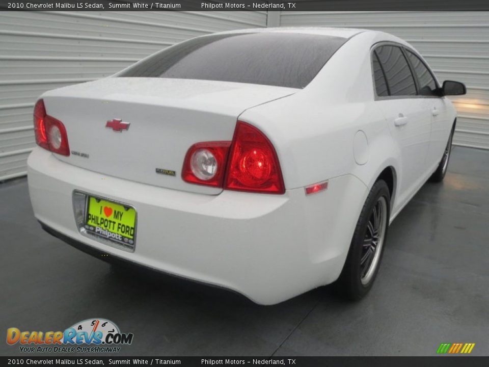 2010 Chevrolet Malibu LS Sedan Summit White / Titanium Photo #3