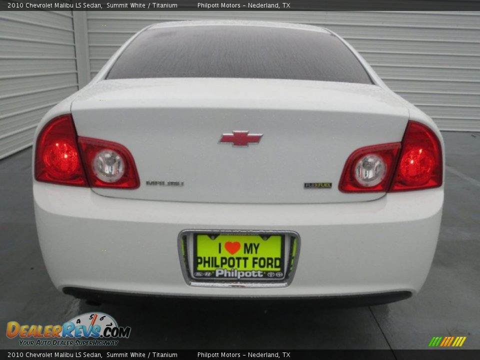 2010 Chevrolet Malibu LS Sedan Summit White / Titanium Photo #4