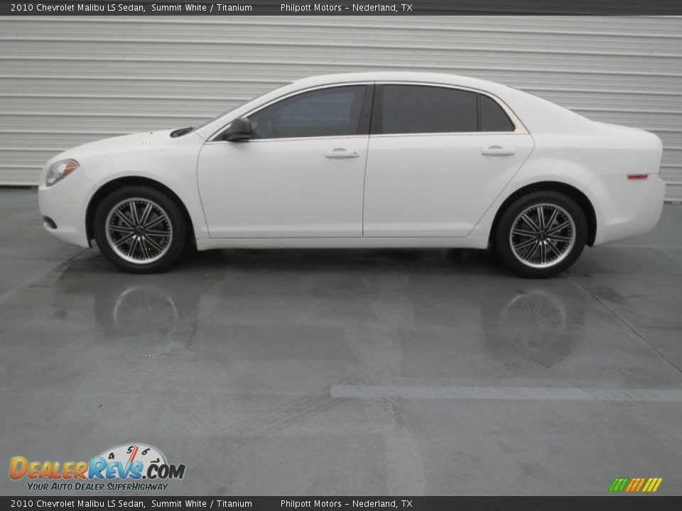 2010 Chevrolet Malibu LS Sedan Summit White / Titanium Photo #5