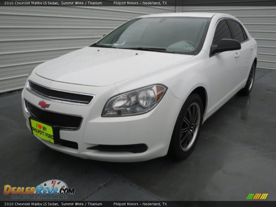 2010 Chevrolet Malibu LS Sedan Summit White / Titanium Photo #6