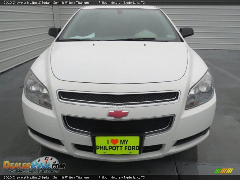 2010 Chevrolet Malibu LS Sedan Summit White / Titanium Photo #7