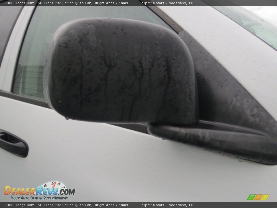 2008 Dodge Ram 1500 Lone Star Edition Quad Cab Bright White / Khaki Photo #16
