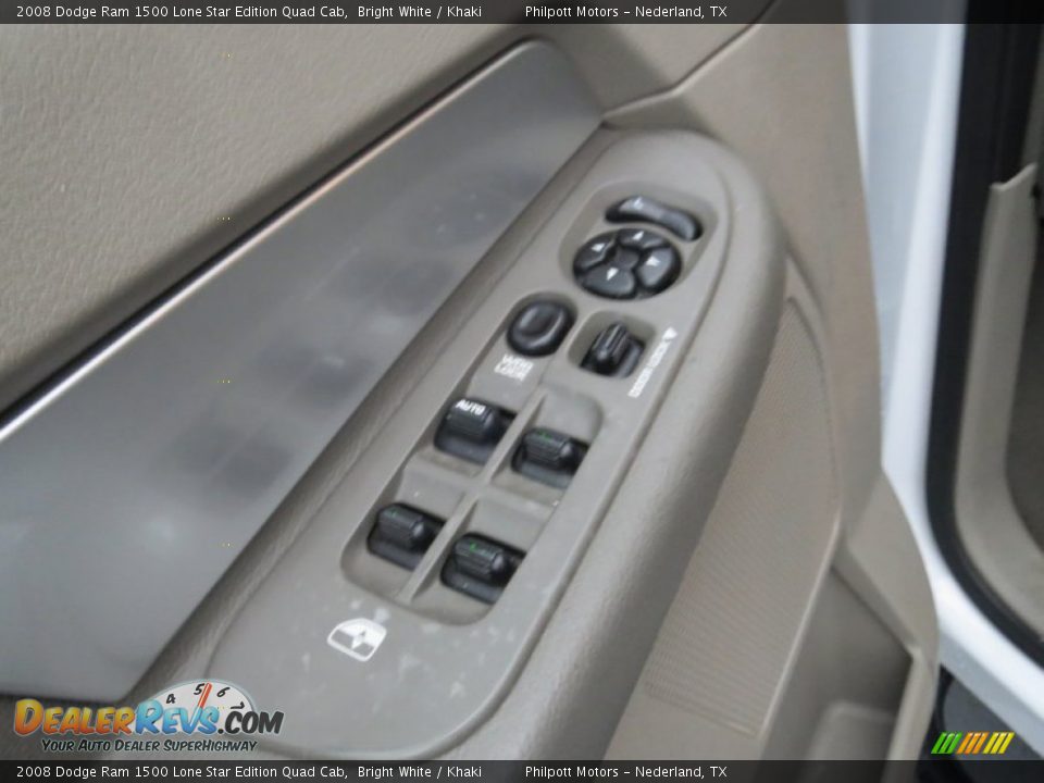 2008 Dodge Ram 1500 Lone Star Edition Quad Cab Bright White / Khaki Photo #30