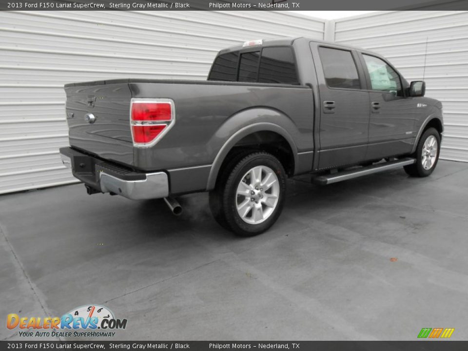 2013 Ford F150 Lariat SuperCrew Sterling Gray Metallic / Black Photo #3