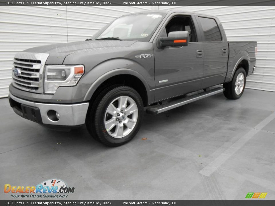 2013 Ford F150 Lariat SuperCrew Sterling Gray Metallic / Black Photo #7