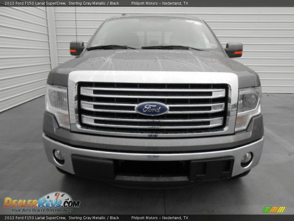 2013 Ford F150 Lariat SuperCrew Sterling Gray Metallic / Black Photo #8