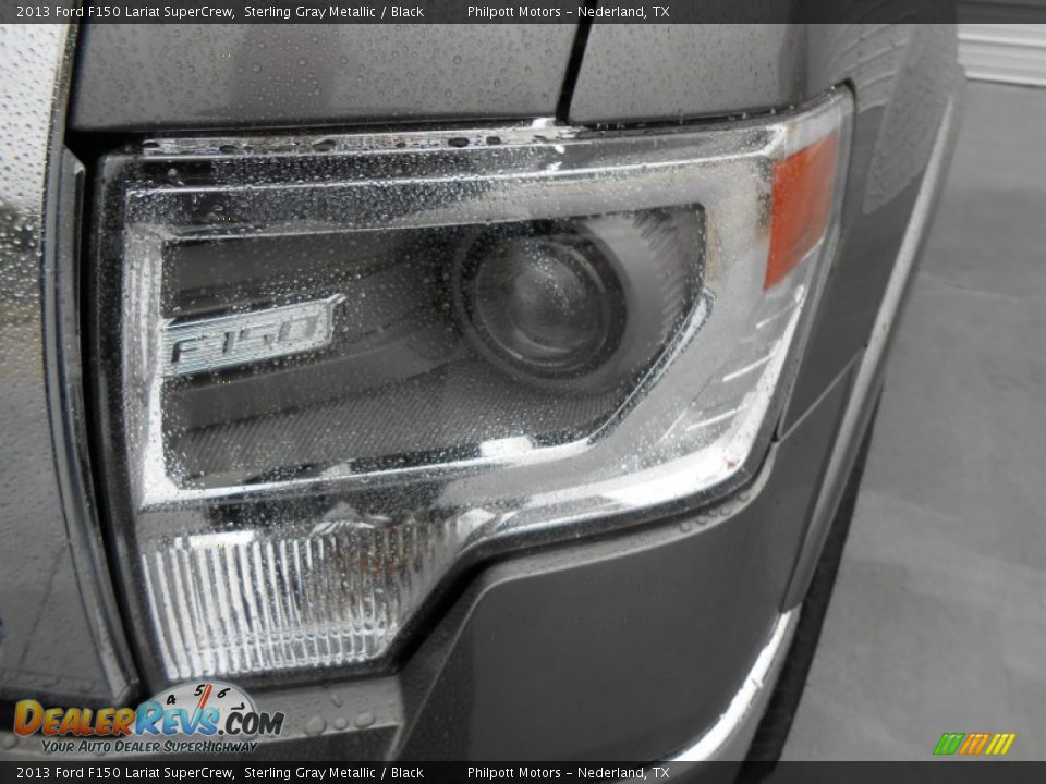 2013 Ford F150 Lariat SuperCrew Sterling Gray Metallic / Black Photo #9