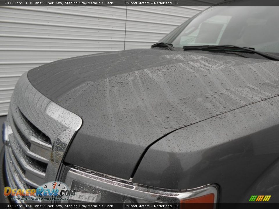 2013 Ford F150 Lariat SuperCrew Sterling Gray Metallic / Black Photo #10