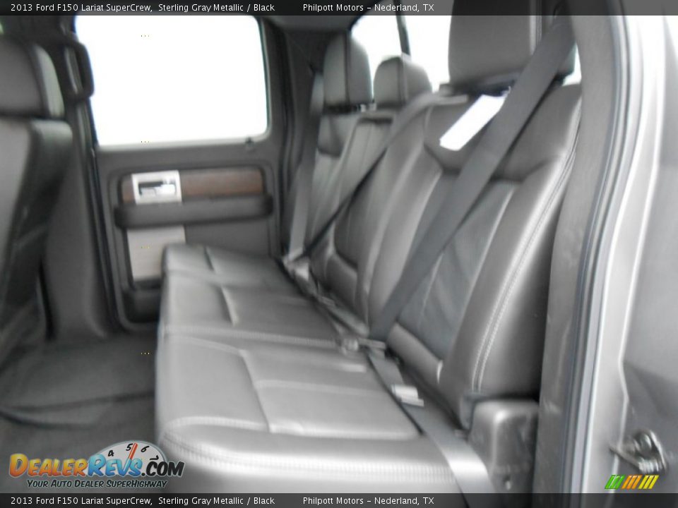 2013 Ford F150 Lariat SuperCrew Sterling Gray Metallic / Black Photo #21