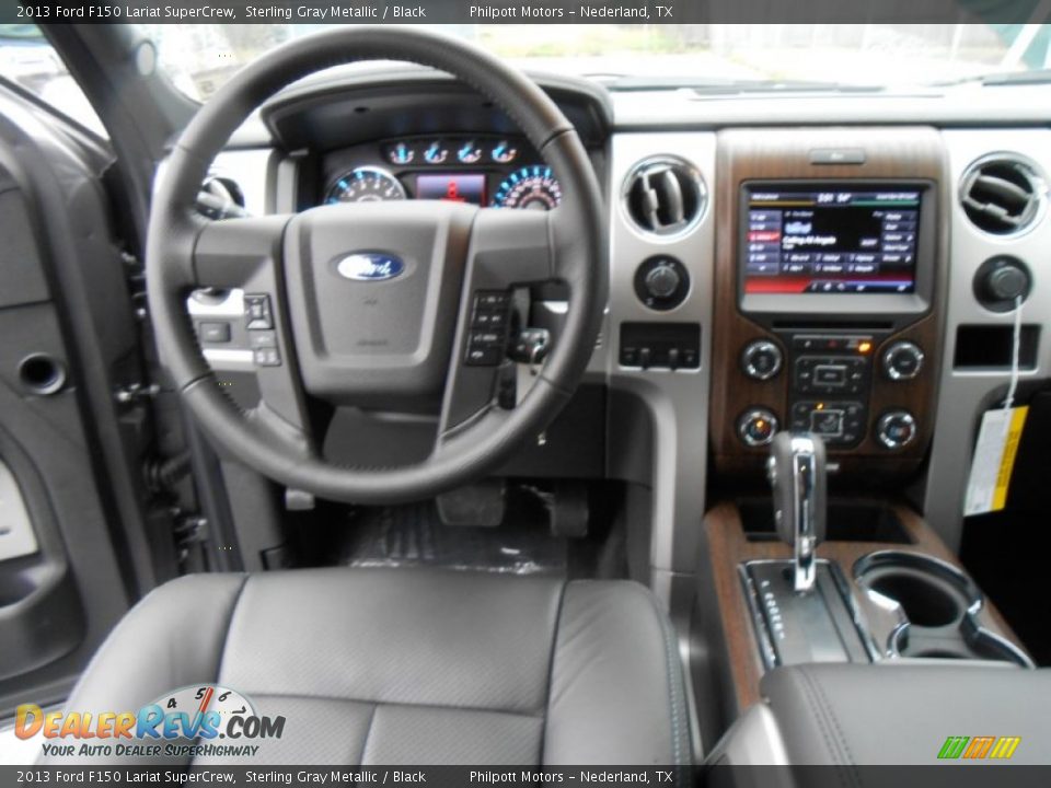 2013 Ford F150 Lariat SuperCrew Sterling Gray Metallic / Black Photo #27