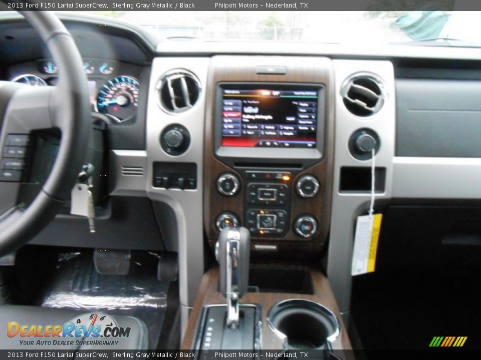 2013 Ford F150 Lariat SuperCrew Sterling Gray Metallic / Black Photo #28