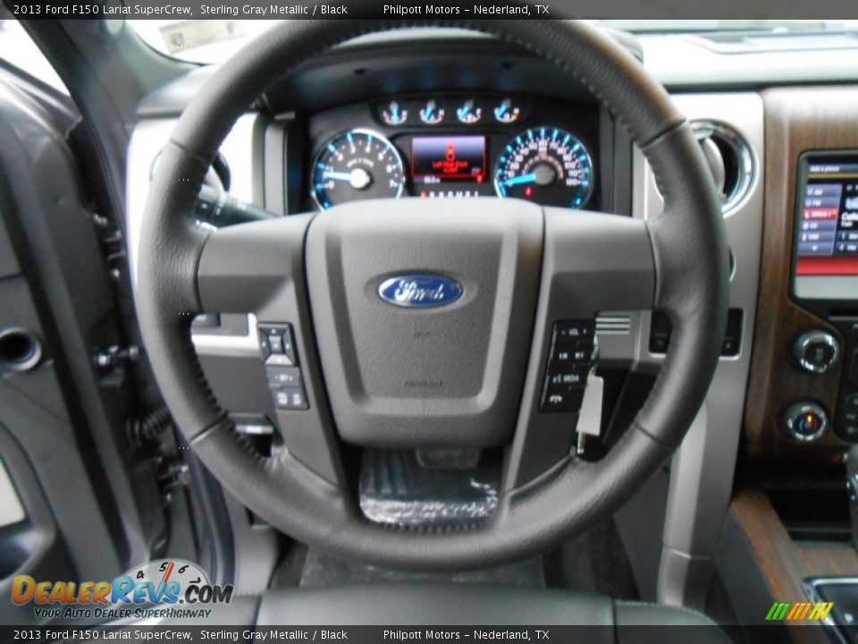 2013 Ford F150 Lariat SuperCrew Steering Wheel Photo #32