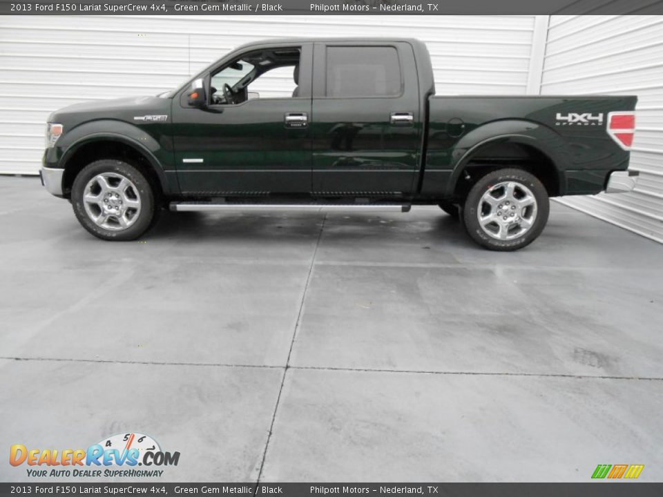 Green Gem Metallic 2013 Ford F150 Lariat SuperCrew 4x4 Photo #6
