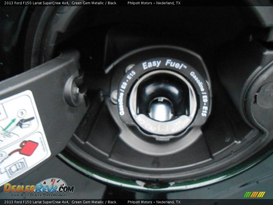 2013 Ford F150 Lariat SuperCrew 4x4 Green Gem Metallic / Black Photo #17