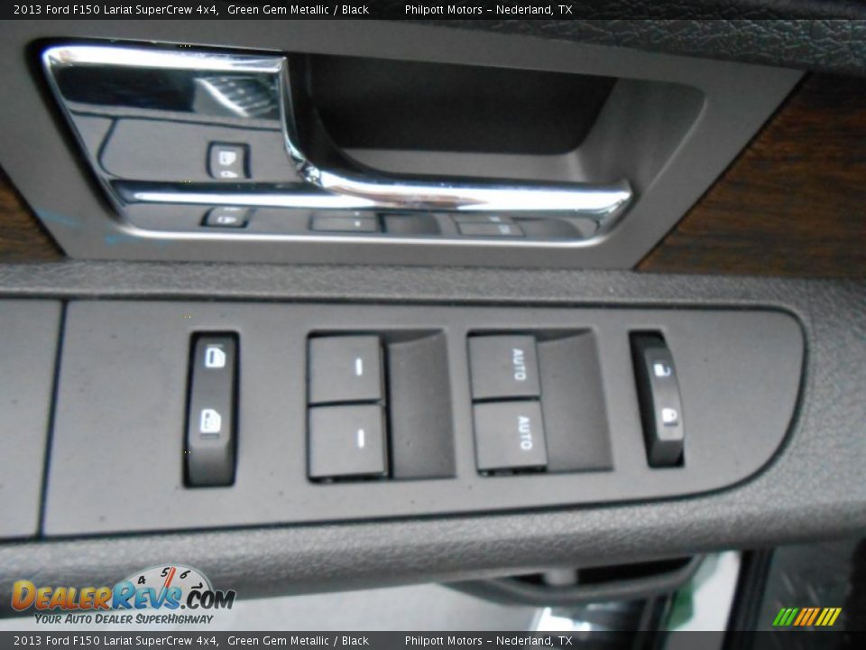 2013 Ford F150 Lariat SuperCrew 4x4 Green Gem Metallic / Black Photo #22