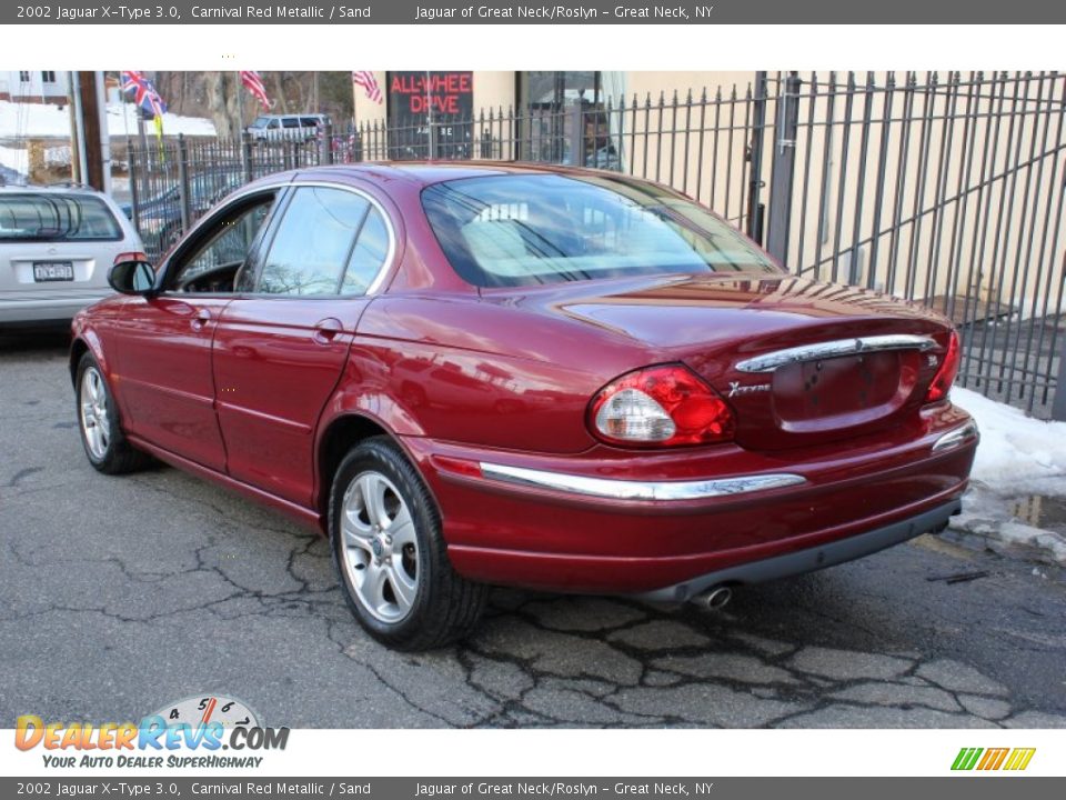 2002 Jaguar X-Type 3.0 Carnival Red Metallic / Sand Photo #4