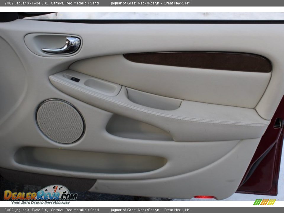 2002 Jaguar X-Type 3.0 Carnival Red Metallic / Sand Photo #9